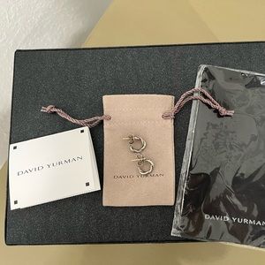 100% authentic David Yurman “Petite Infinity” earrings with pavé diamonds